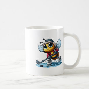 Taza De Café Jugador de Hockey Abeja de Miel - Abeja Jugando Ho