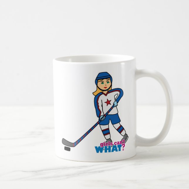 Taza De Café Jugador de hockey Chica (Derecha)