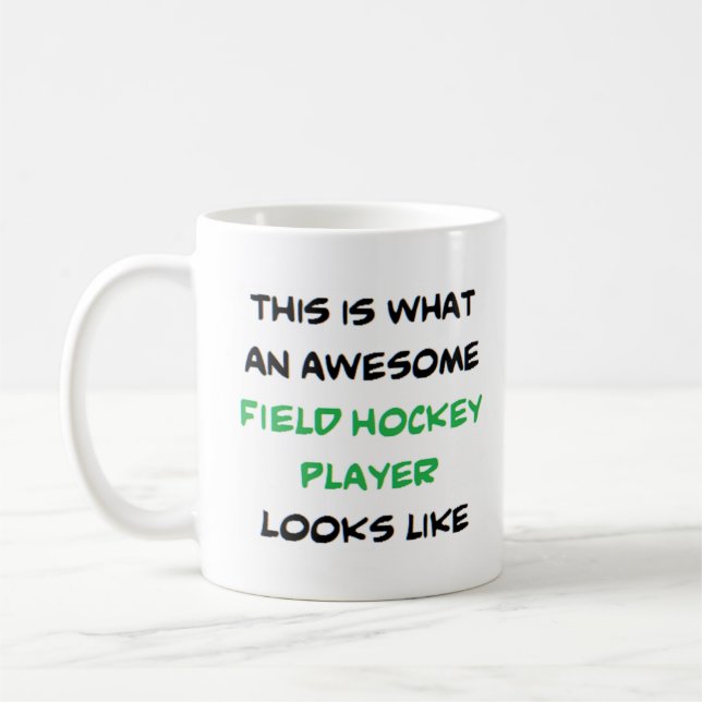 Taza De Café jugador de hockey de campo, increíble (Izquierda)