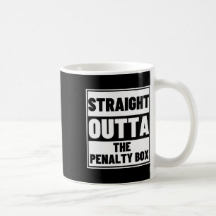 Taza De Café Jugador de Hockey Directo desde el Cuadro de Penal