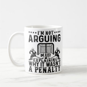 Taza De Café Jugador de hockey discute el regalo de un divertid