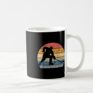 Taza De Café Jugador de Hockey Retro Vintage Defensor Portero