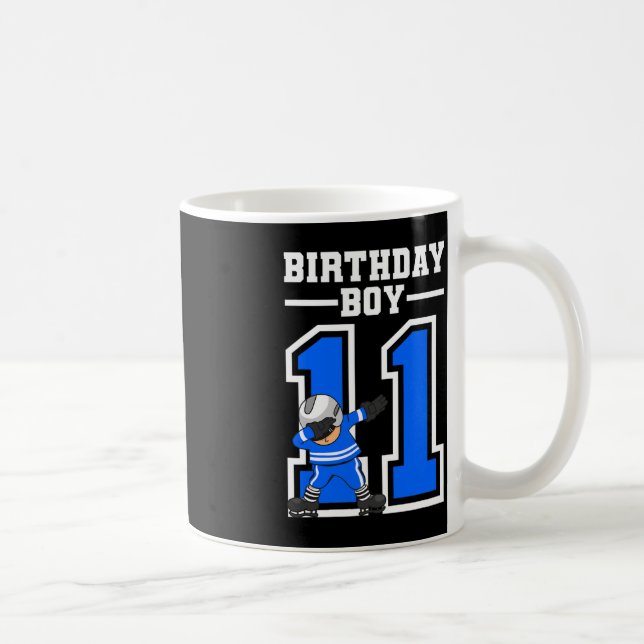 Taza De Café Jugador de hockey sobre hielo de niño de 11 años (Derecha)