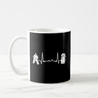 Taza De Café Jugador de hockey sobre hielo Goaltender - Hearbea