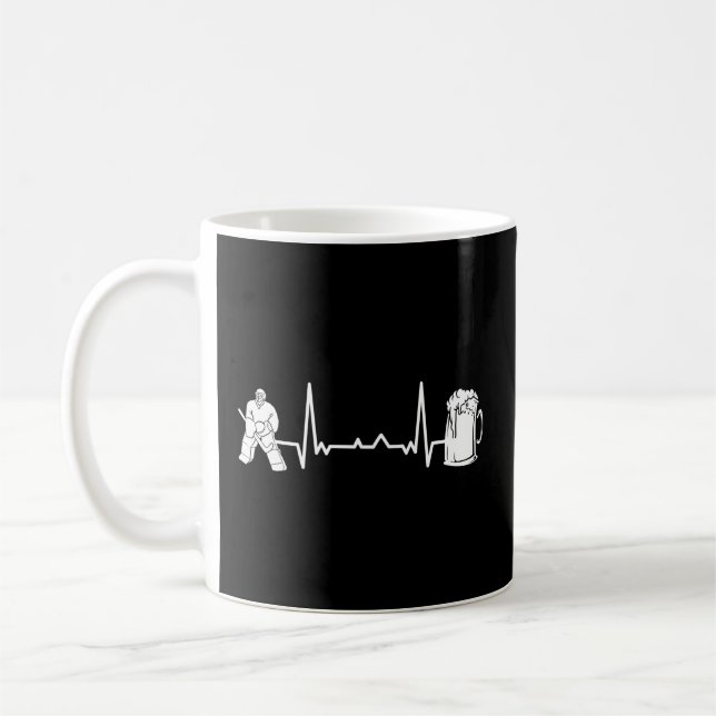 Taza De Café Jugador de hockey sobre hielo Goaltender - Hearbea (Izquierda)