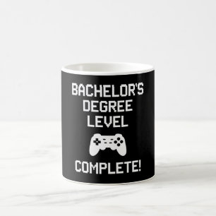 Taza De Café Jugador de Juegos Completo a Nivel de Licenciatura