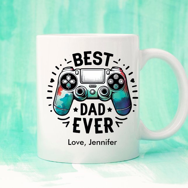 Taza De Café Jugador de juegos mejor día del padre padre person (Subido por el creador)