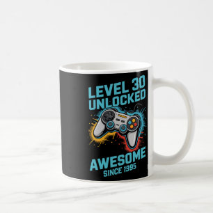 Taza De Café Jugador de nivel 30 desbloqueado Cumpleaños 30