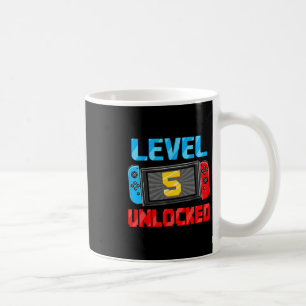 Taza De Café Jugador de nivel 5 desbloqueado Regalo de cumpleañ