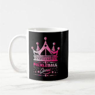 Taza De Café Jugador de pelota de pádel de la reina de las pelo