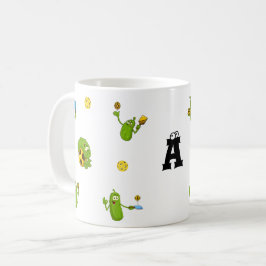 Taza De Café Jugador de Pickleball Nombre Personalizado Diverti