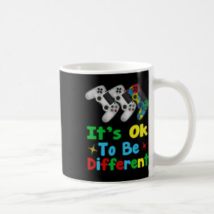 Taza De Café Jugador de regalo de autismo masculino Conciencia