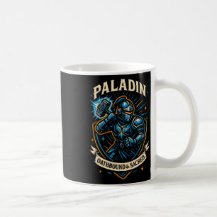 Taza De Café Jugador de Rpg Paladín D20 Dados Friki Geek Hombre