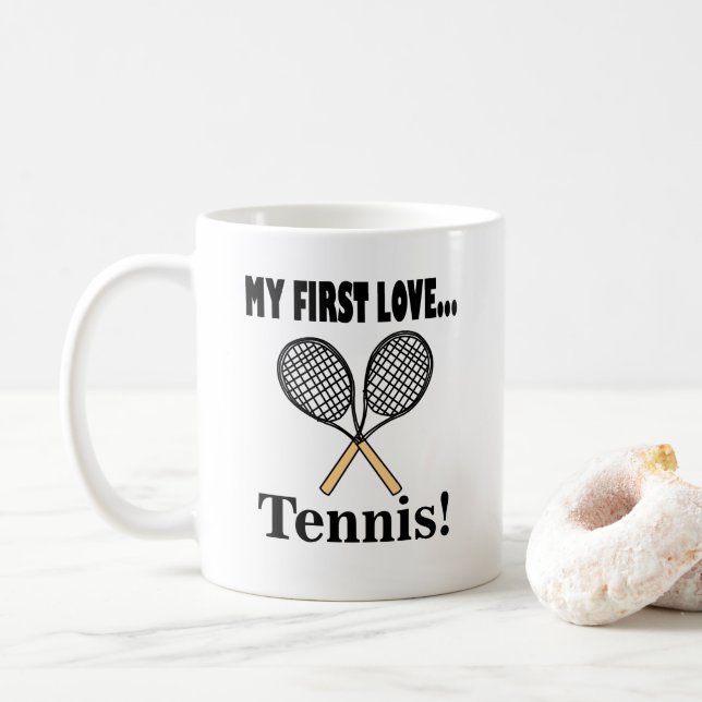 Taza De Café Jugador de Tenis (Con donut)