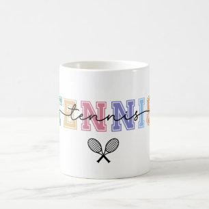 Taza De Café Jugador de Tenis Colorido 