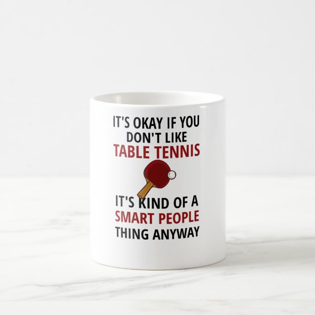 Taza De Café Jugador de tenis de mesa obsequia a entrenador de  (Centro)