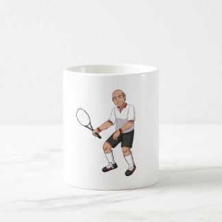Taza De Café Jugador de tenis mayor