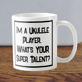 Taza De Café Jugador de Ukulele Super Talent. Coffee Mug