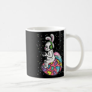 Taza De Café Jugador De Videojuego Gamer Easter Bunny Rabbit Co