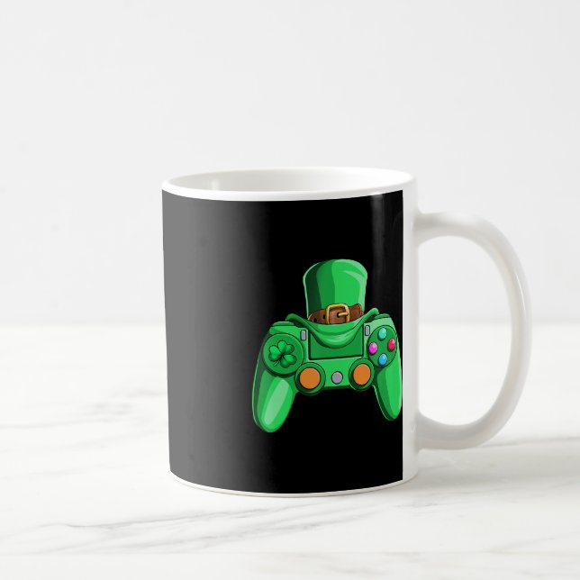 Taza De Café Jugador De Videojuegos Niños Sta Patricks Day Gami (Derecha)