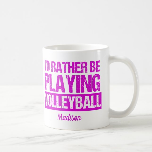 Taza De Café Jugador de voleibol de clase (Derecha)