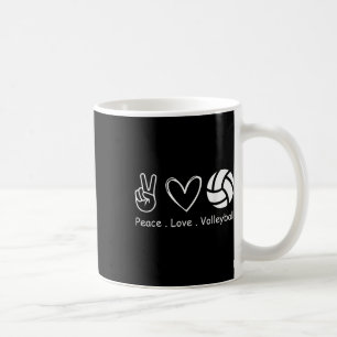 Taza De Café Jugador de Voleibol por la Paz