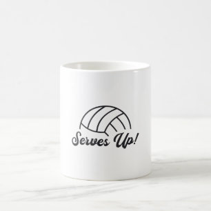 Taza De Café Jugador de voleibol sirve regalo de voleibol de bo