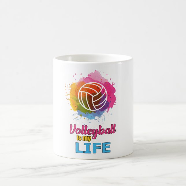Taza De Café Jugador de voleibol Voleibol Beach Team Gift Idea (Centro)