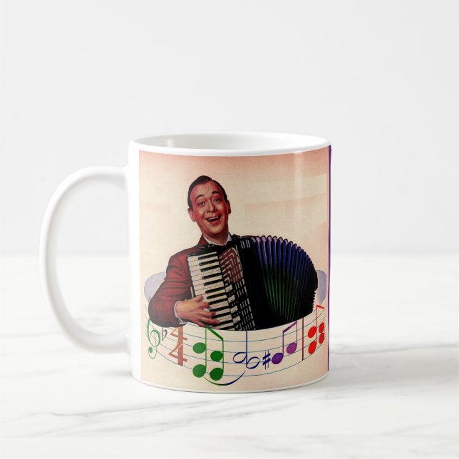 Taza De Café jugador del acordeón (Izquierda)