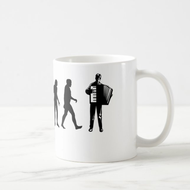 Taza De Café Jugador del acordeón (Derecha)