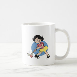 Taza De Café Jugador del chica del hockey hierba