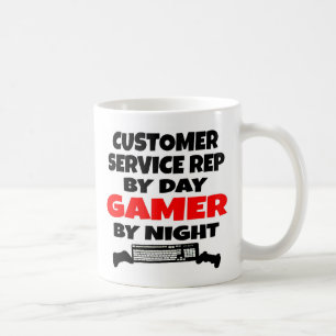 Taza De Café Jugador del representante de servicio al cliente