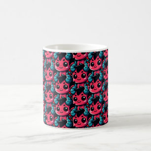 Taza De Café Jugador diablo rojo - Personalizado, personaje, ro