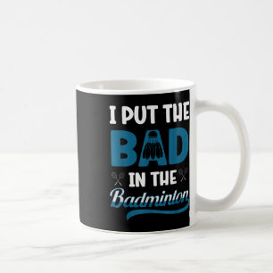 Taza De Café Jugador Divertido de Bádminton Aficionado del Vola