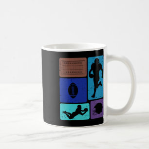 Taza De Café Jugador Divertido de Fútbol Americano Entusiasta d