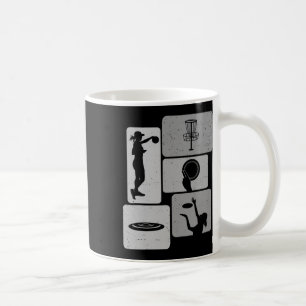 Taza De Café Jugador Divertido de Golf con Disco Disco Volador