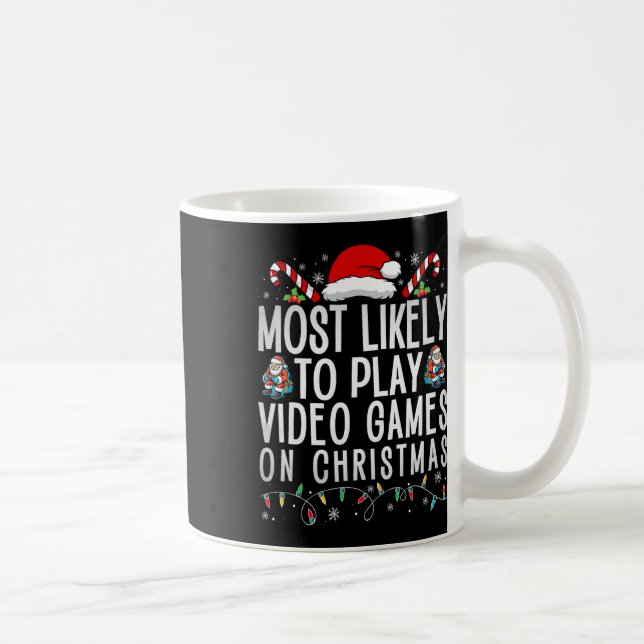 Taza De Café Jugador Divertido Muy Probable Para Jugar Videojue (Derecha)