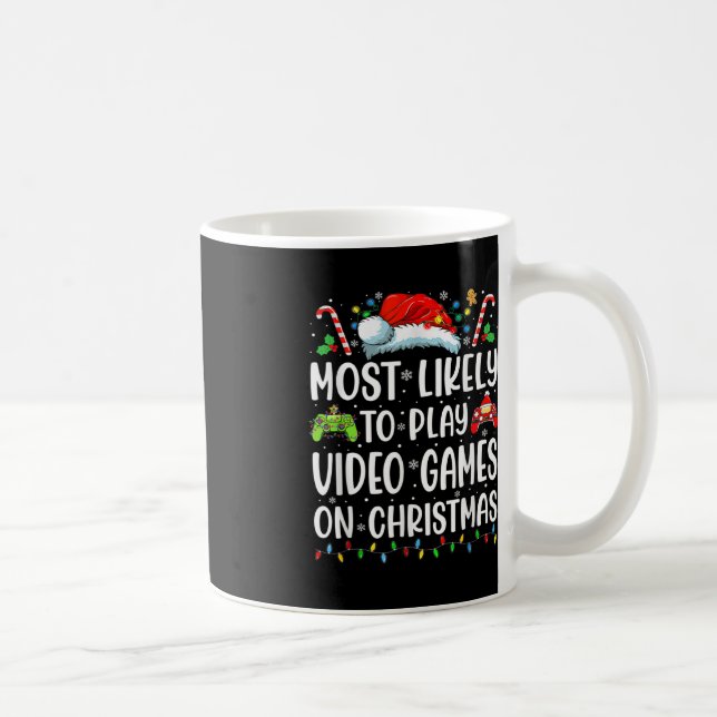 Taza De Café Jugador Divertido Muy Probable Para Jugar Videojue (Derecha)