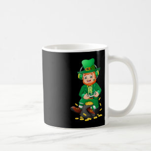Taza De Café Jugador divertido St Patricks Día de videojuego Ni
