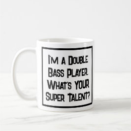 Taza De Café Jugador Doble Bass Super Talent. Coffee Mug