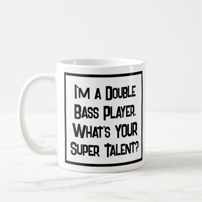 Taza De Café Jugador Doble Bass Super Talent. Coffee Mug (Izquierda)