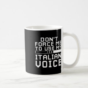 Taza De Café Jugador Italiano Sarcástico Sarcasmo Italiano Jueg