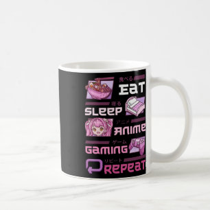 Taza De Café Jugador Juegos De Video Divertidos Dormir Anime Ju