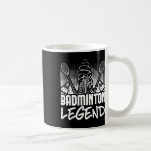 Taza De Café Jugador Leyenda Viviente Bádminton Deporte Volante