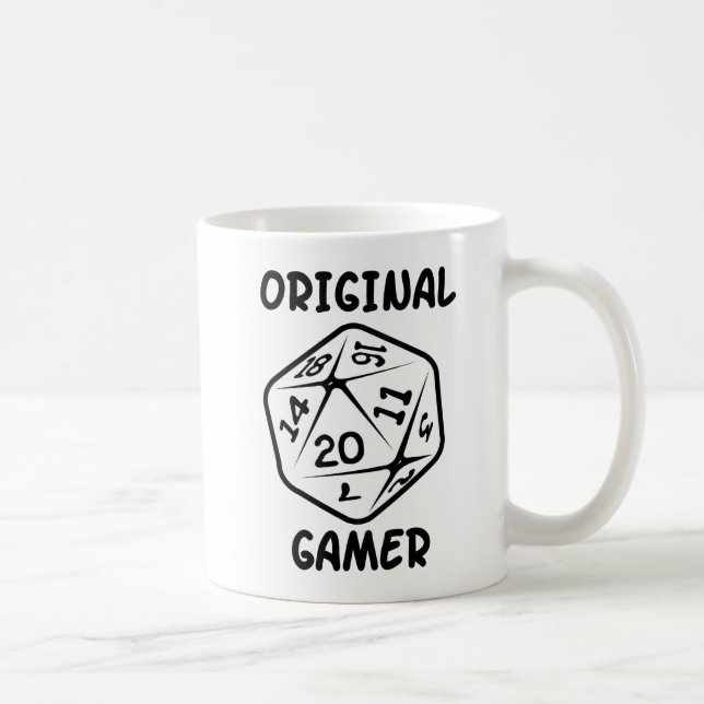 Taza De Café Jugador original d20 (Derecha)