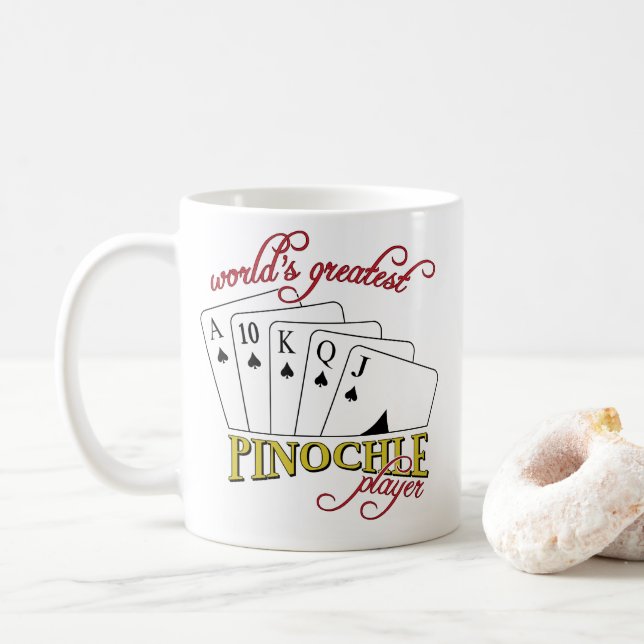 Taza De Café Jugador Pinochle (Con donut)