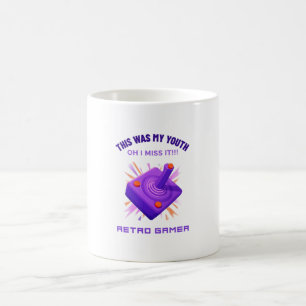 Taza De Café Jugador Retro Echa de Menos su Juventud