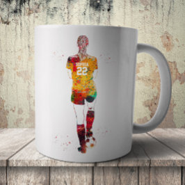 Taza De Café Jugadora de fútbol