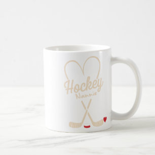 Taza De Café Jugadora de Hockey Nannie Corazón 