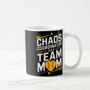 Taza De Café Jugadora de Sóftbol, Coordinadora de Caos alias Te